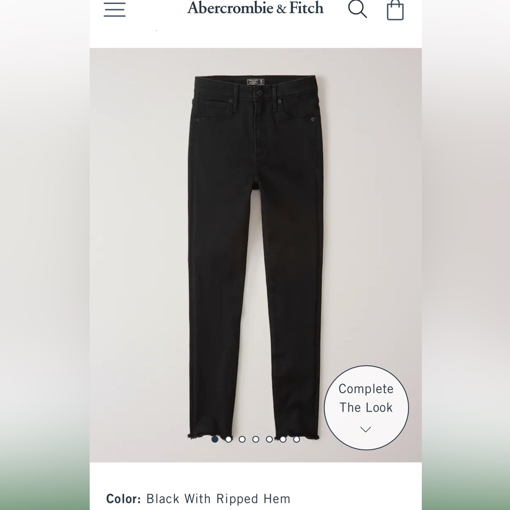 Abercrombie: High Rise Super Skinny Ankle Jean